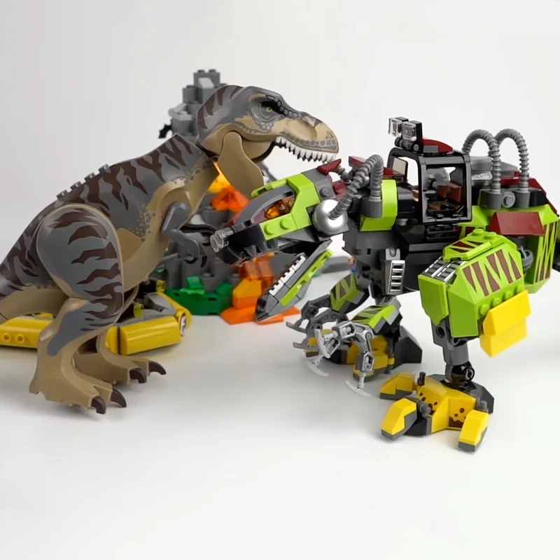

Third Party Compatible Sets Dinosaur World Series Building Blocks Tyrannosaurus Rex Mecha Dinosaur Assembly Toys For Children ﻿