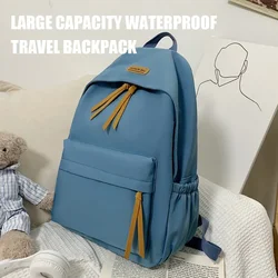 Waterproof Travel Large Capacity Fashion Backpack Teenager Boys Girls School College Students Nylon Simple Backpack