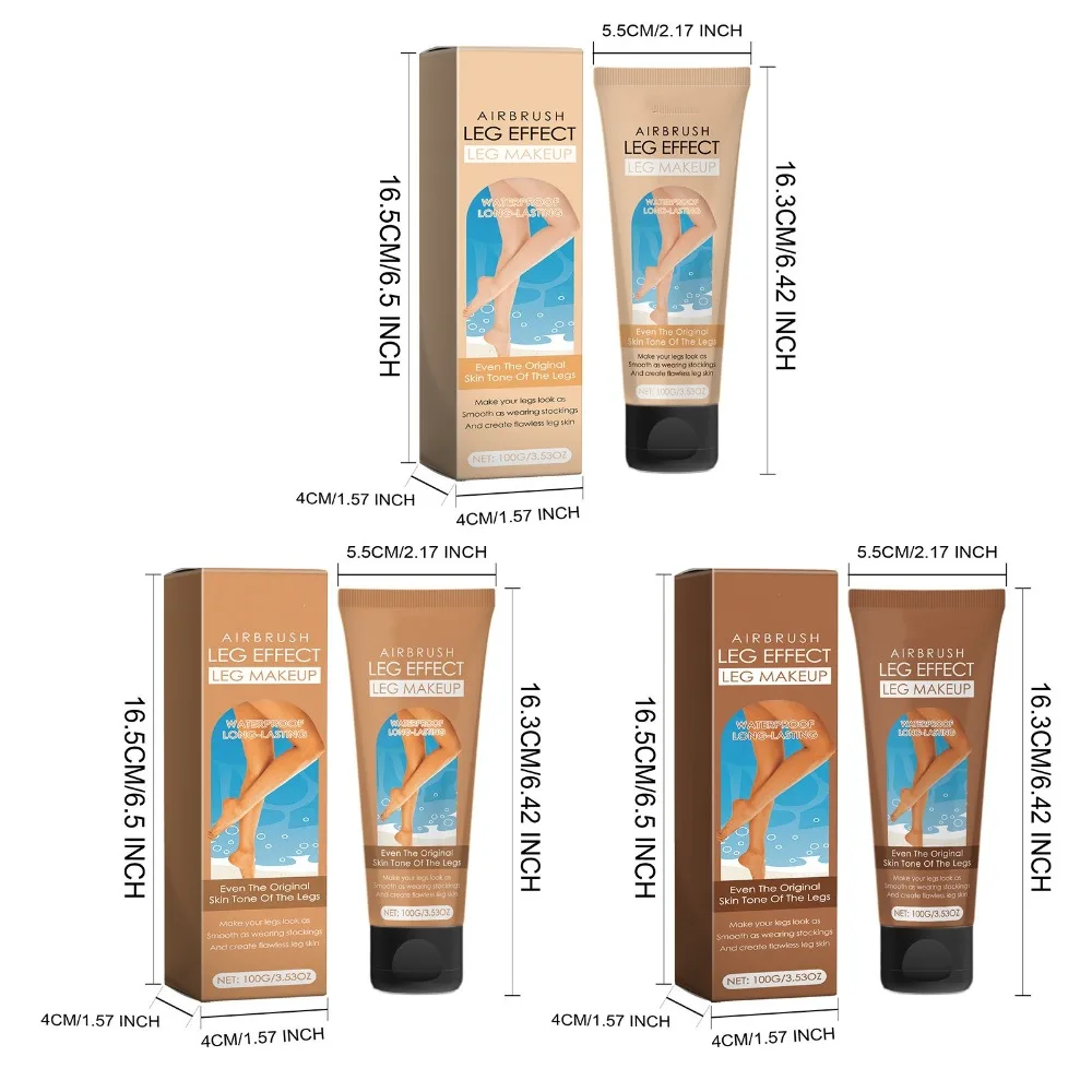 ครีมแต่งขาแบบกันน้ำ ติดทนนาน ไม่เลอะเทอะ ช่วยให้ผิวขาดูแทนขึ้นอย่างสม่ำเสมอ โลชั่นปรับสีผิวขาให้เข้มขึ้น แต่งหน้าสำหรับผิวกาย