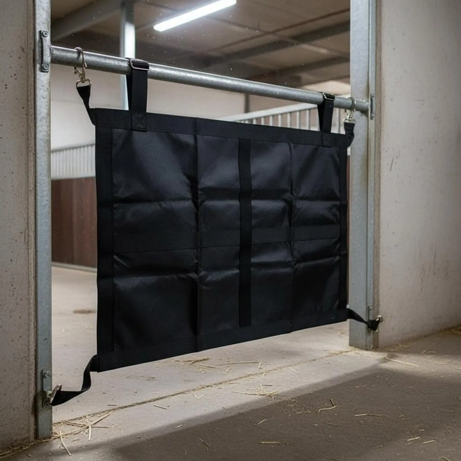 4つのフック付き馬用ゲート、長持ちする馬小屋ゲート、パドック通路用バリア、耐引裂性家畜用ギア、金属フック