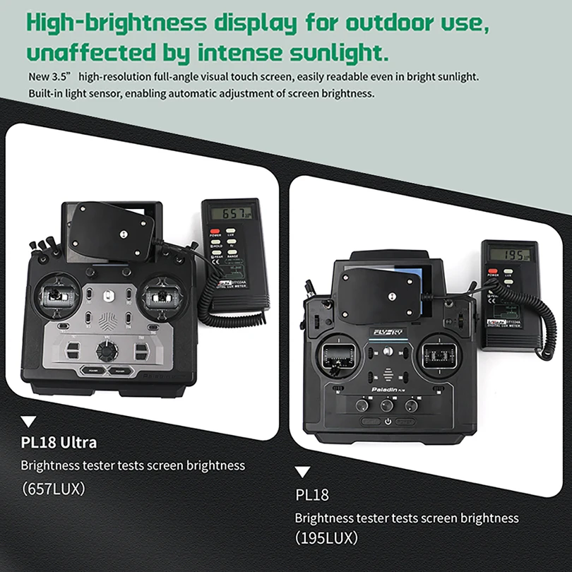 플라이스카이 PL18 울트라 2.4G 18채널 무선 조종기 RC 비행기 헬리콥터 자동차 보트 로봇 FPV 드론 항공기용