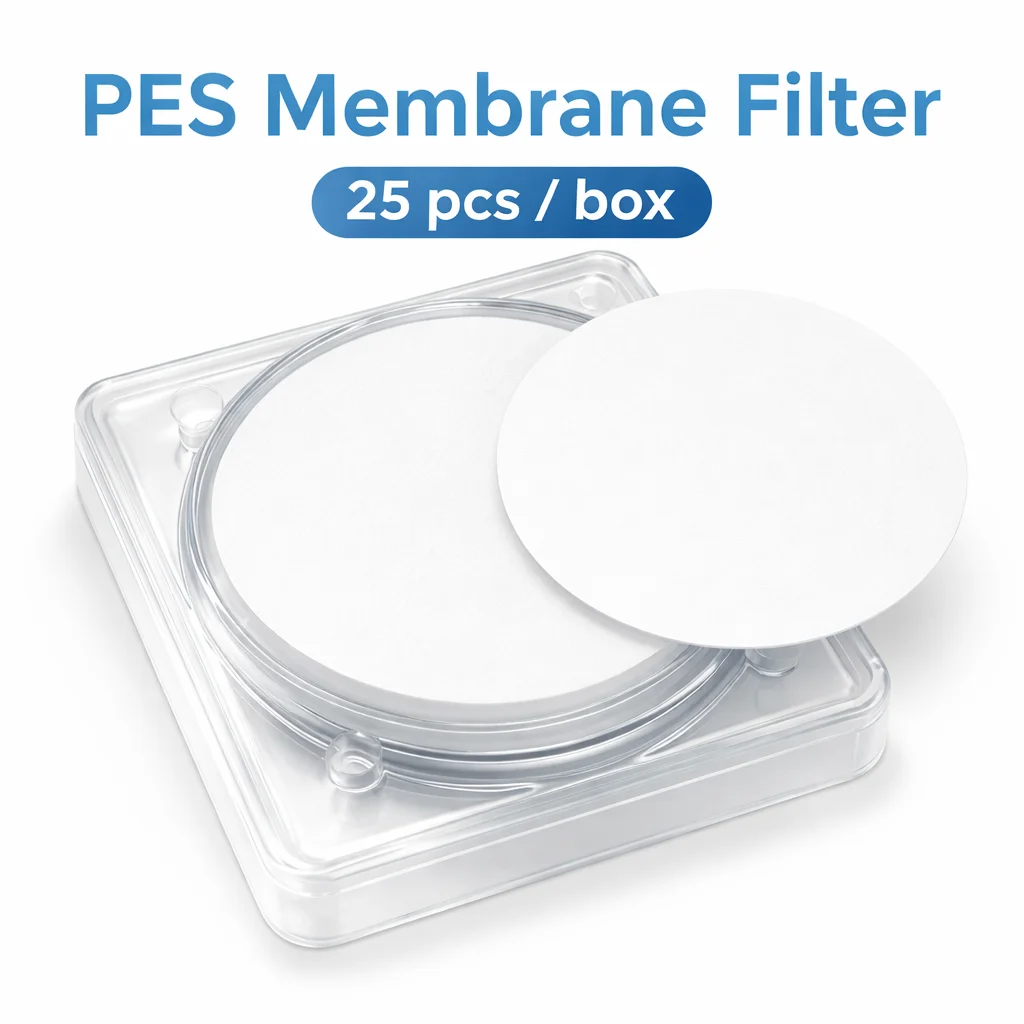 

47mm 50mm PES Membrane Filter Disc 0.02μm 0.03μm Polyethersulfone Laboratory Grade 25pcsLaboratory Filtration