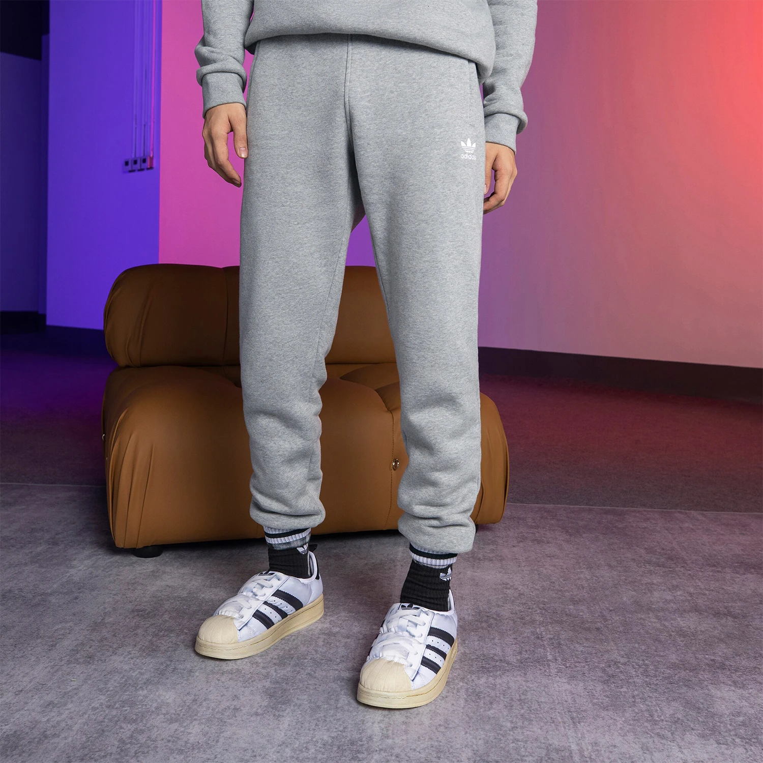 Adidas Authentic Three Leaves Men's Knitted Simple Comfortable Slim Fit Pants H34659