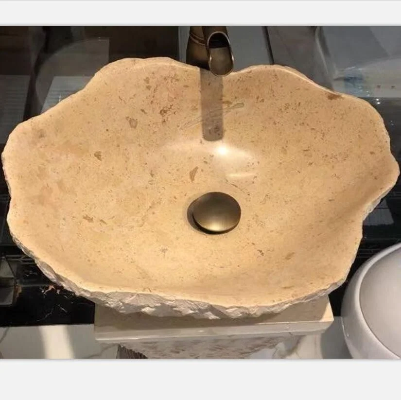 

%r Art Beige Marble Vessel Sink
