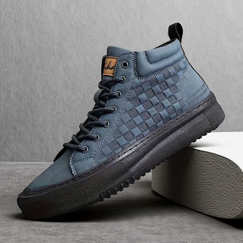 

Высокие мужские туфли на шнуровке, модные повседневные кроссовки Bubuk, универсальная мужская обувь, мужские повседневные кроссовки, повседневная рабочая обувь на каждый день, повседневная мужская обувь на шнуровке