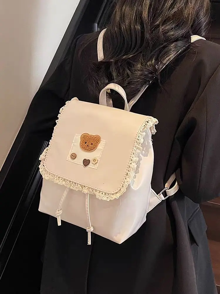 

Larger Capacity Women's Backpack Fashion Luxury Design Brand Black Blue Back Pack Bags For Girls Female Shoulder Bag