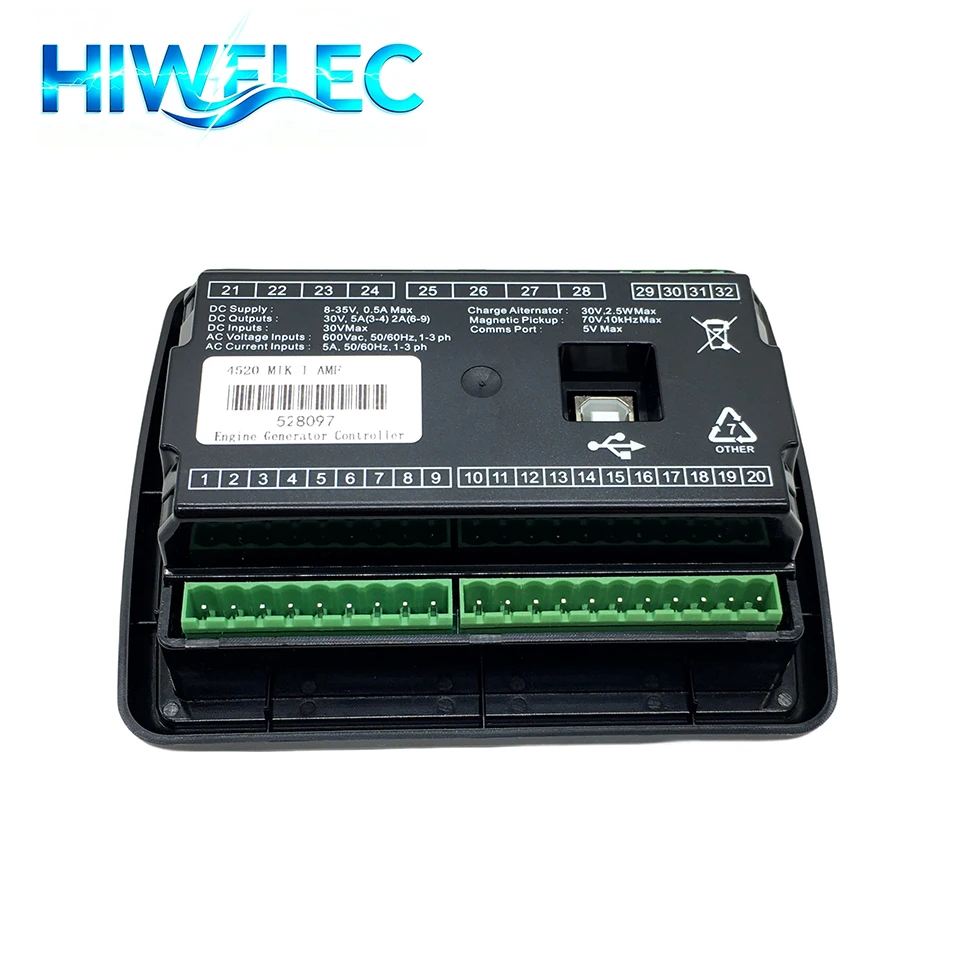 

AMF DSE4520 Auto Mains (Utility) Failure Control Panel Replace DSE4520 MKII Diesel Electric Generator Controller Module