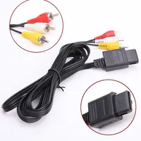 1.8m AV Audio Cable Composite Video Cord 6 Feet Line Compatible with Nintendo 64/N64/GameCube/NGC SNES SFC TV Game Console