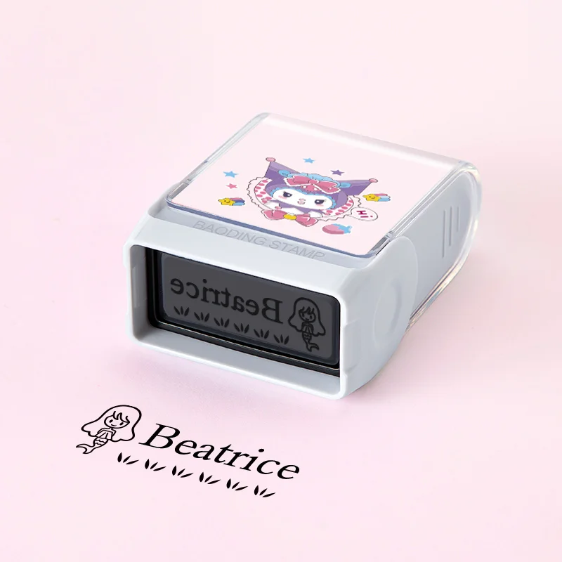 اسم مخصص ختم كورومي، ختم تحبير شخصي قابل للغسل، علامة لطيفة للملابس والأحذية والأكواب واللوازم المدرسية والعنصر الشخصي #3