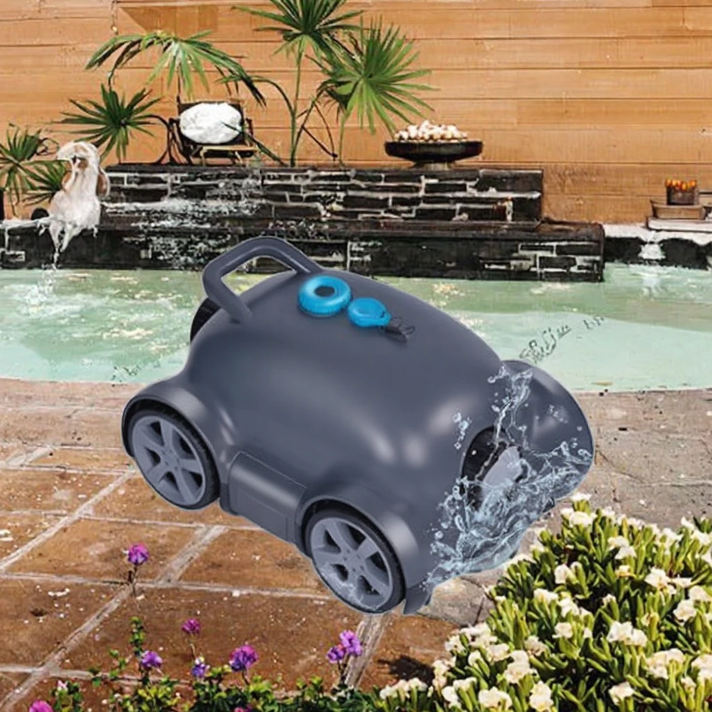 MONITOK  Wireless Robotic Pool Cleaner Automatic In-Ground/Above-Ground Pools 150-Minute Run Time IPX8 Waterproof ABS/PVC