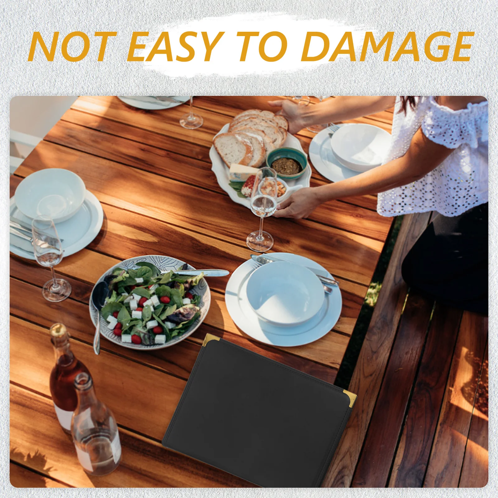 

Pvc Holder Transparent Recipe Clear Wear-Resistant Easy Clean Simple Elegant Design For Cafes Bars Restaurants Menu