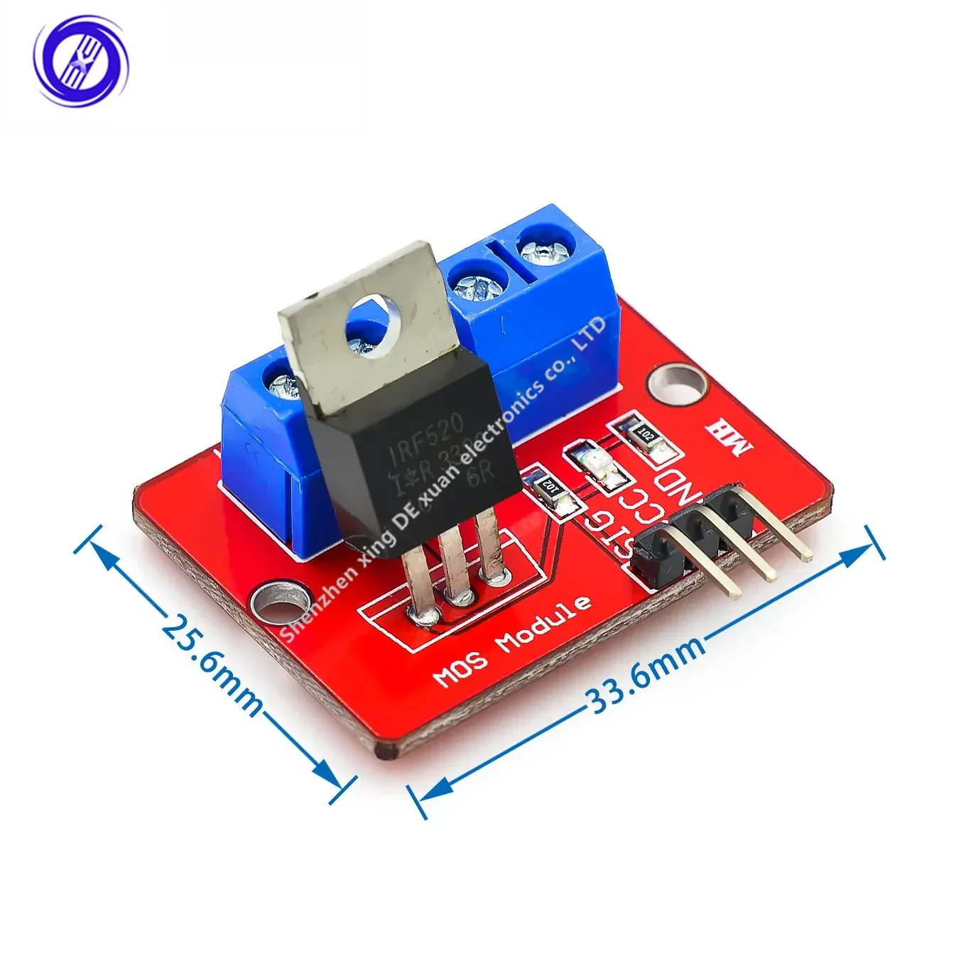 MXW 10 PÇS/LOTE 0-24VTop Mosfet Botão IRF520 MOS Driver Módulo MCU ARM torta de framboesa