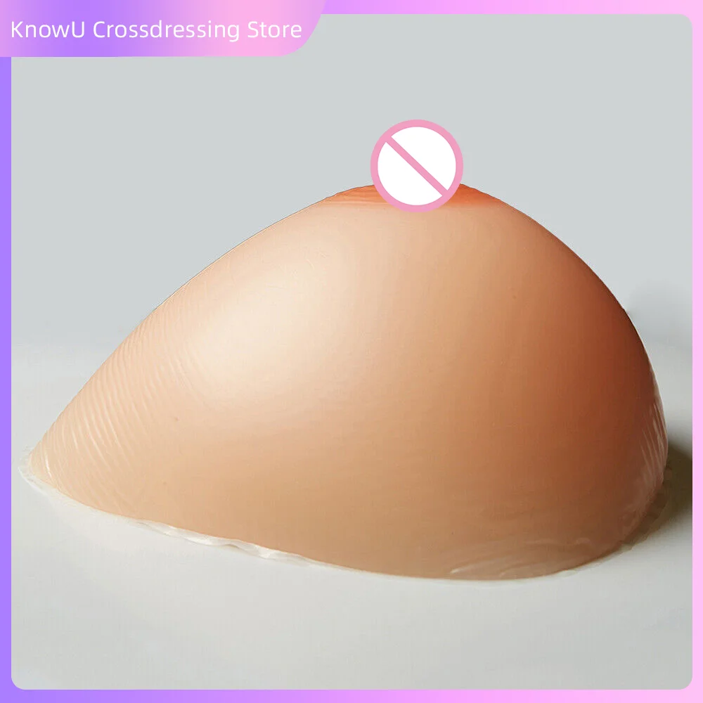 KnowU Shemale False Boob Form Realistic Cosplay 2Pcs Fake Breasts Silicone Crossdresser Boobs Adhesive Breast Tits