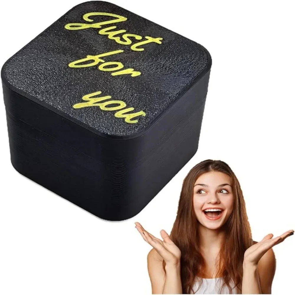 صندوق إصبع المزحة - هدية كمامة يدوية مقطوعة وهمية للمكتب والحفلات والعطلات، بلاستيك قابل للطي