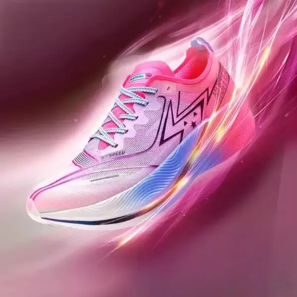 

Pink and Blue Gradual Change Super Eye-catching Running Shoes Sports Shoes Men and Women with The Same Non-slip Wear-resistant