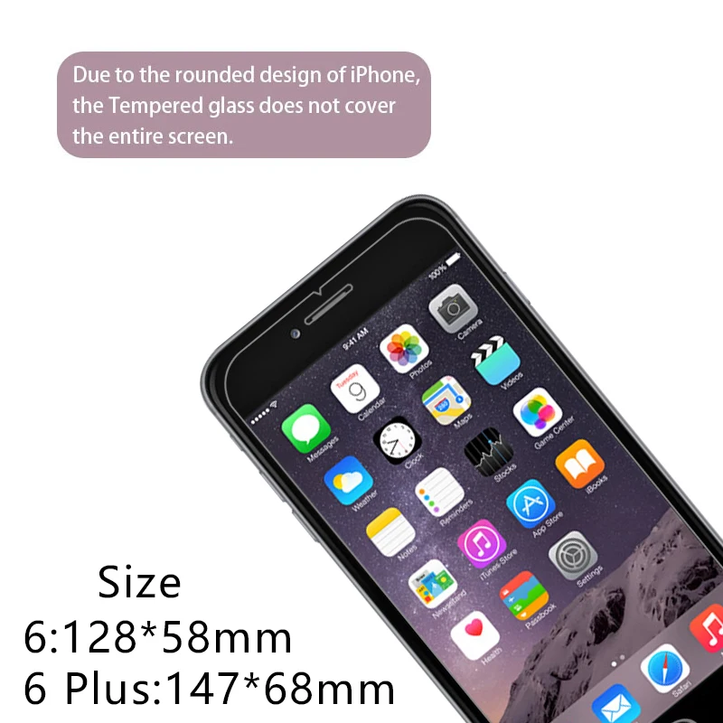 حافظة هاتف من الزجاج المقسى لهاتف أبل آيفون 6 6s بلس على آيفون 6 آيفون 6s بلس 6 s s s6 6 plus غطاء خلفي آيفون 6 حافظة #3