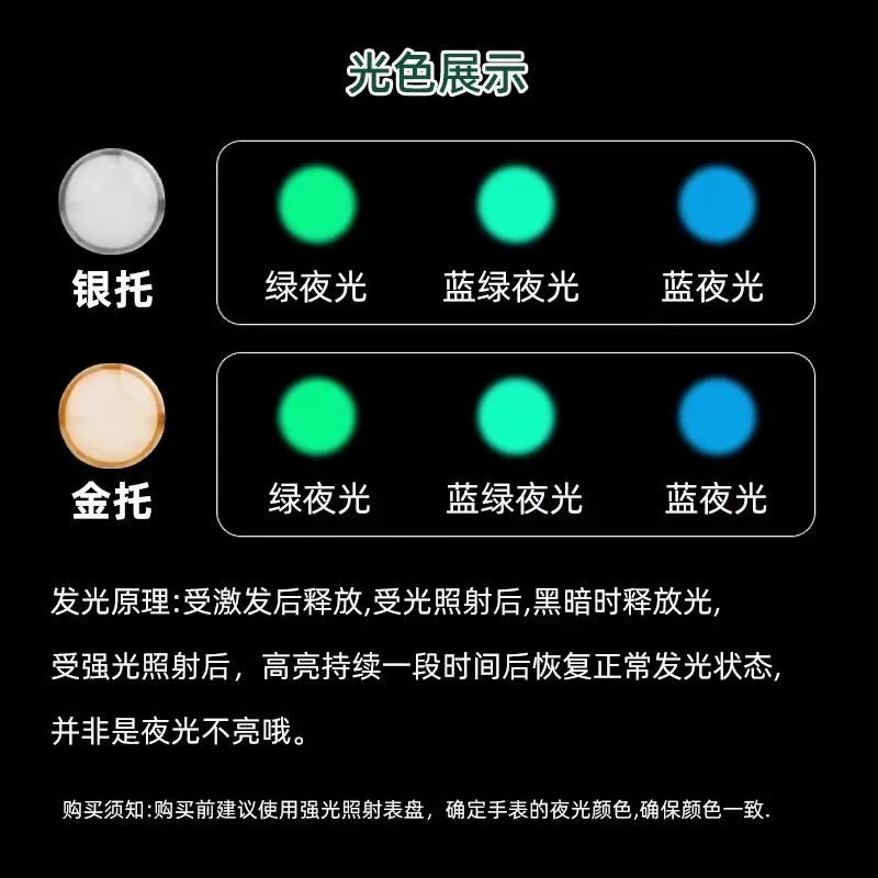 Luminous pearl For Rolex Watchband Ghost King Blue Green Black Water Ghost Luminous Beads Drill the outer ring ceramic turntable