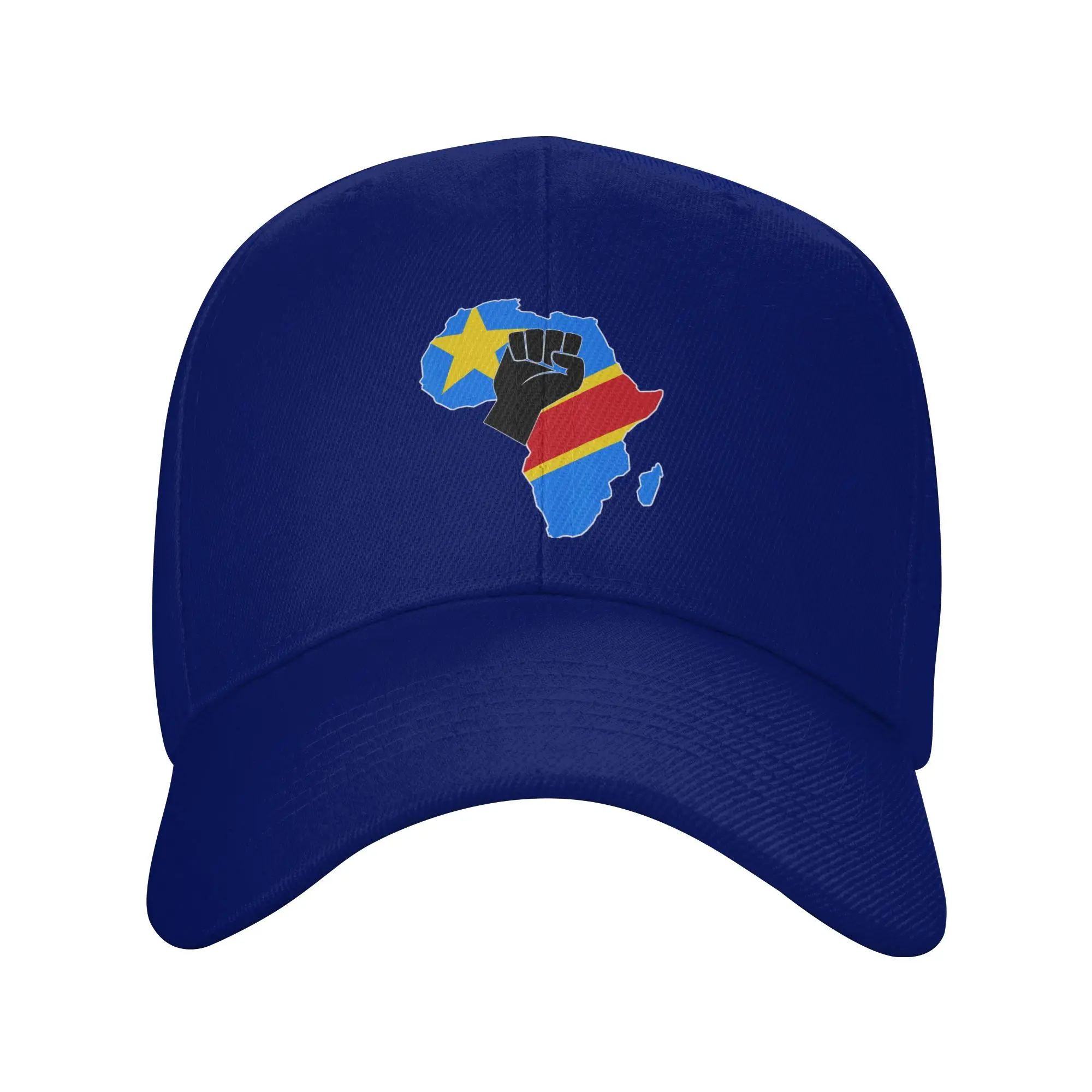 Democratic Republic Of Congo DRC RDC Flag In Africa Map Baseball Cap Summer Trucker Hat Hot Sale Hats Men Women Baseball Caps