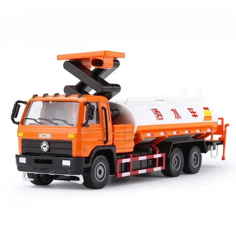 New 1:50 Alloy  Watering car set Construction vehicle Car model collection Road sprinkler simulation sprinkling  Child gift toy