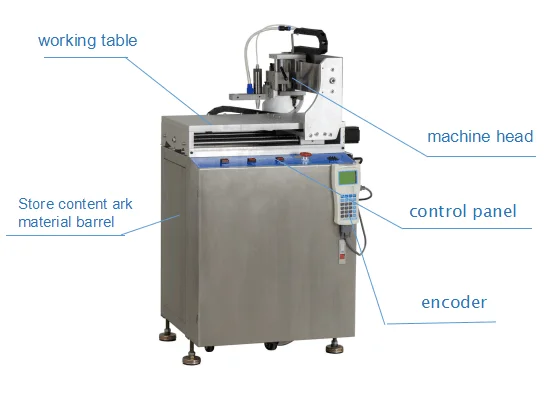 ZY-P01D Automatic Pvc Label Patch Soft Rubber PVC 3D Keychain Base Material Dripping Machine