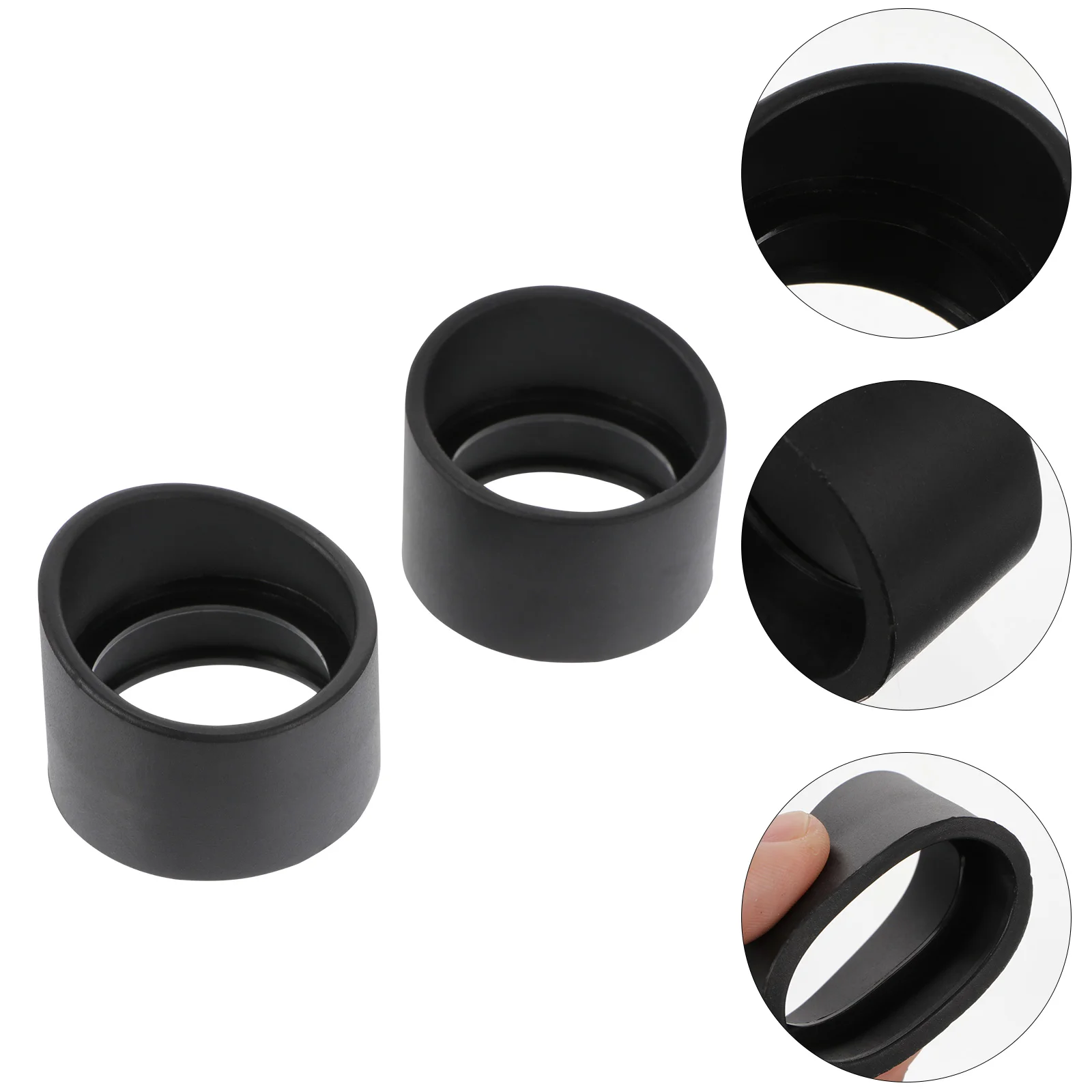 

2 Pcs Diameter Microscope Eyepiece Guards Rubber for Stereo Telescope Lens Foldable Wide Angle Cover