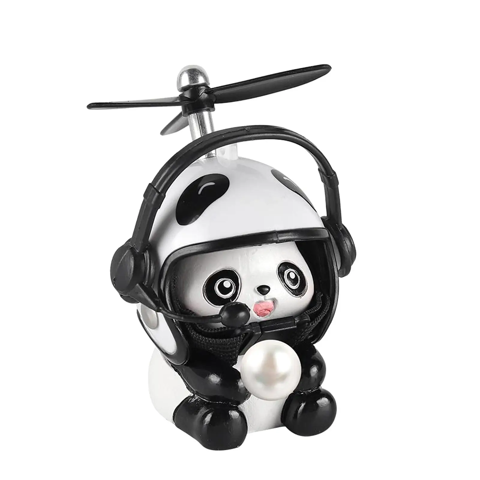 2xBike Handlebars Mount Doll with Propeller Electric Car Panda Doll