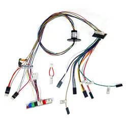 Bague collectrice électrique 7.1 Ver RC, pièce de rechange pour 1/16 Henglong RC Battle precious, modèle DIY, engrenage rotatif à 360 °, jouet TH20745