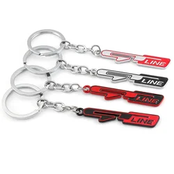 Car Keychain Key Chain GT line Logo Auto Keyring Key Holder For KIA K2 K3 K5 KX3 kX5 RIO Niro Sportage Stinger Sorento Carens