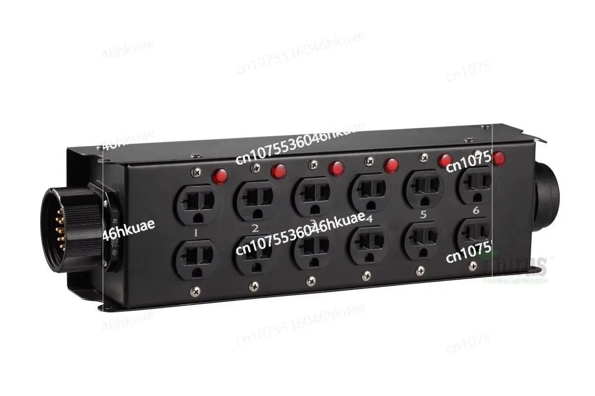 19 Pin Socapex To 12x Edison Power Distro Box for Stage DJ Lighting Distribution