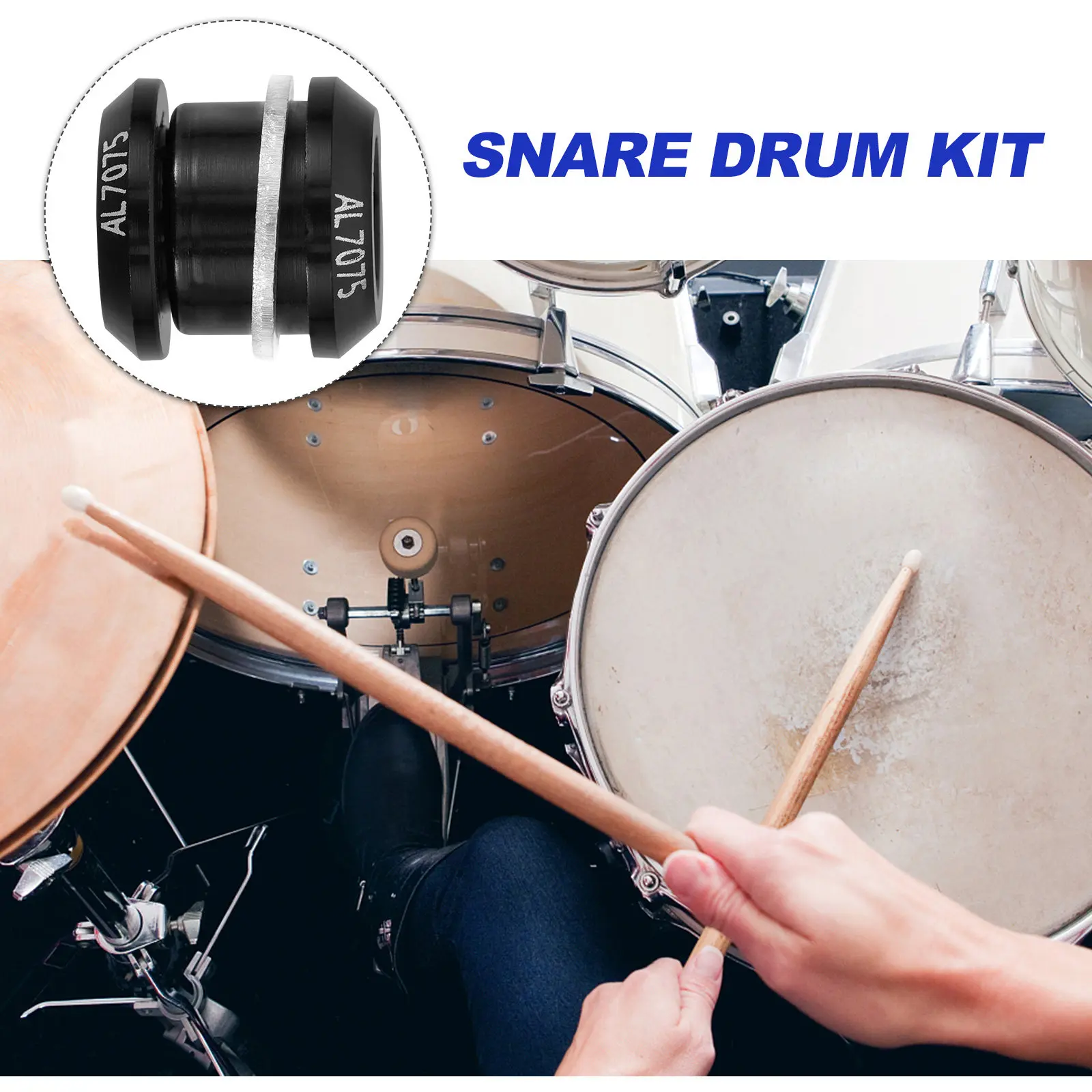 

Aluminum Alloy Drum Air Vent Screw for Snare Bass Drum Percussion Instrument Parts Accessories High Durability Sound Quality