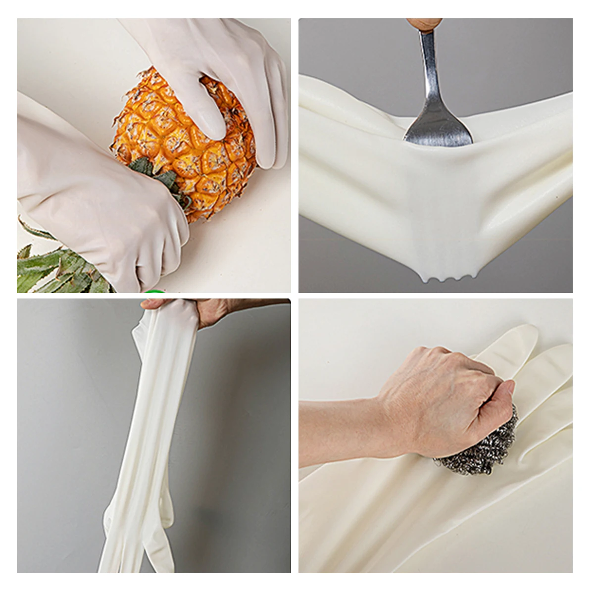 

Reusable Dishwashing Rubber Gloves Durable Waterproof Housework Kitchen Cleaning Anti Slip Lightweight For Carpet Pet