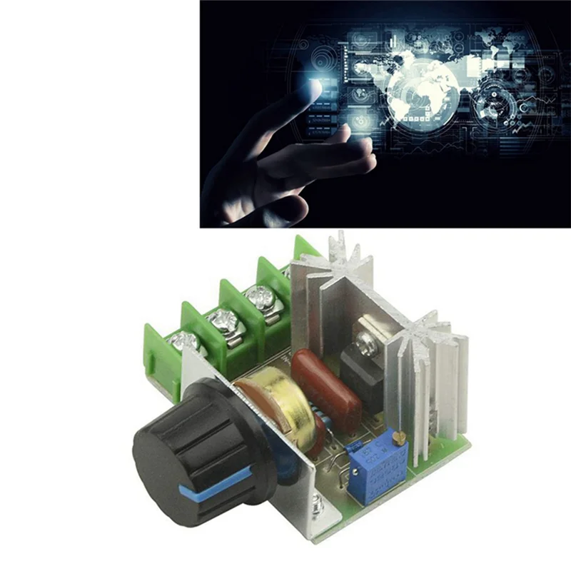 

ABSE-7 Piece 25A AC 220V 2000W SCR High Power Electronic Voltage Regulator Module Adjustable Motor Speed Controller Regulation