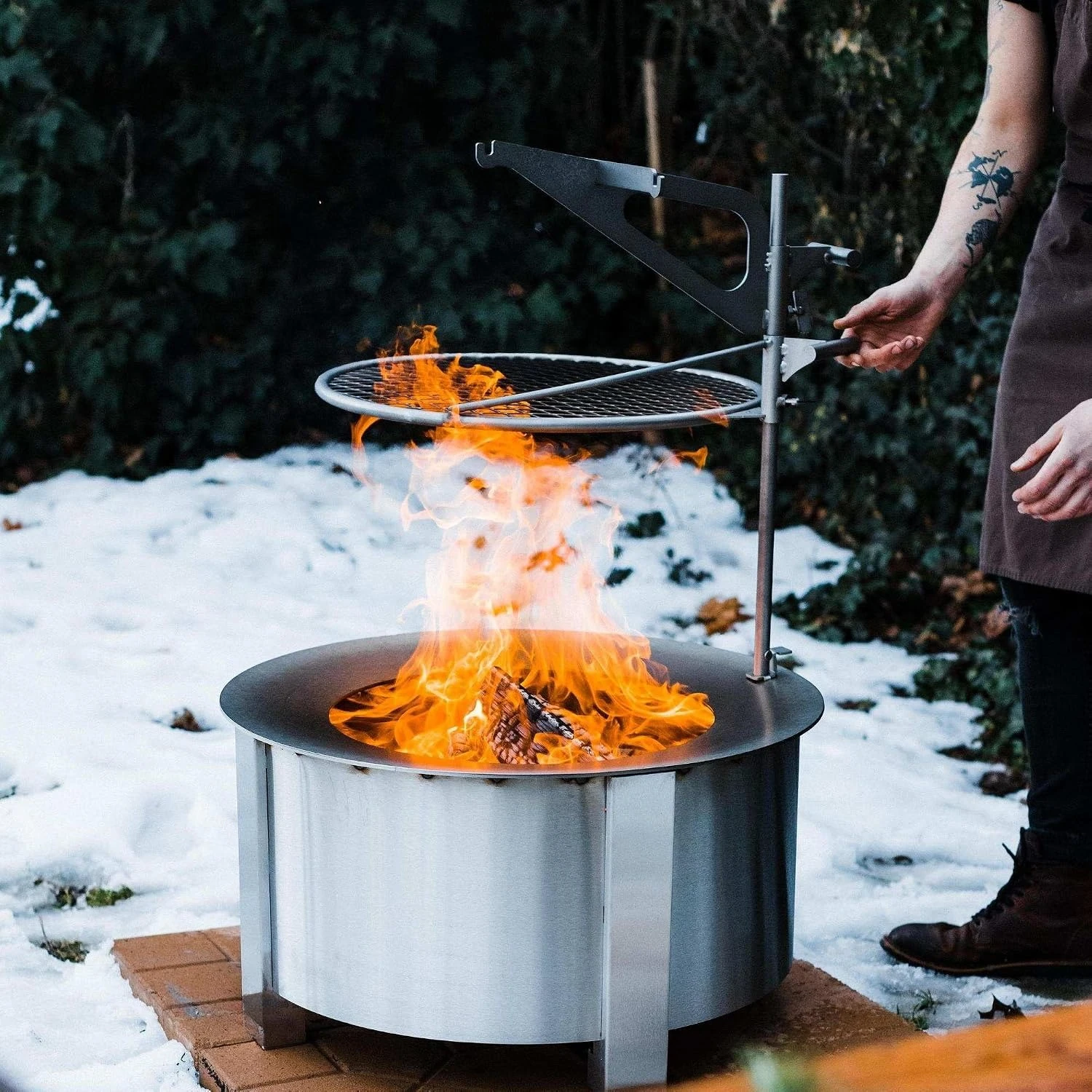 شبكة طهي من الفولاذ المقاوم لل - مراجعة Camping Cooking Fire وسعره