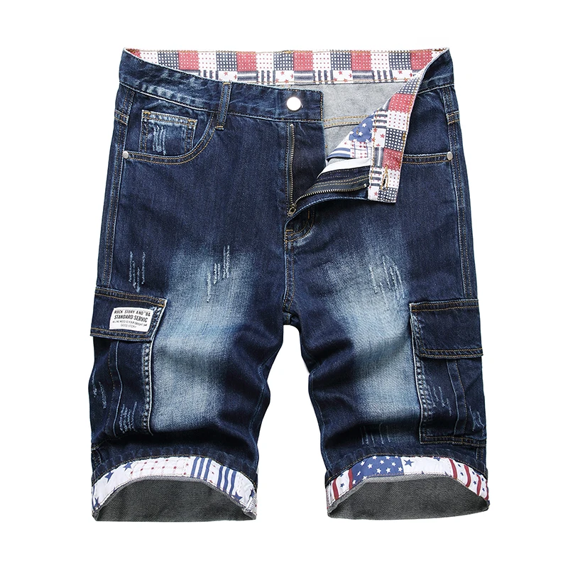 2024 Summer New Men\'s Short Jeans Brand Clothing Bermuda Cotton Shorts Men Streetwear Breathable Casual Denim Shorts