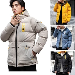 Large 2024 Main Featured Workwear Cotton Coat Men's Winter Short Coat Down Cotton Leisure Fashion Warm Comfort Clothing Top