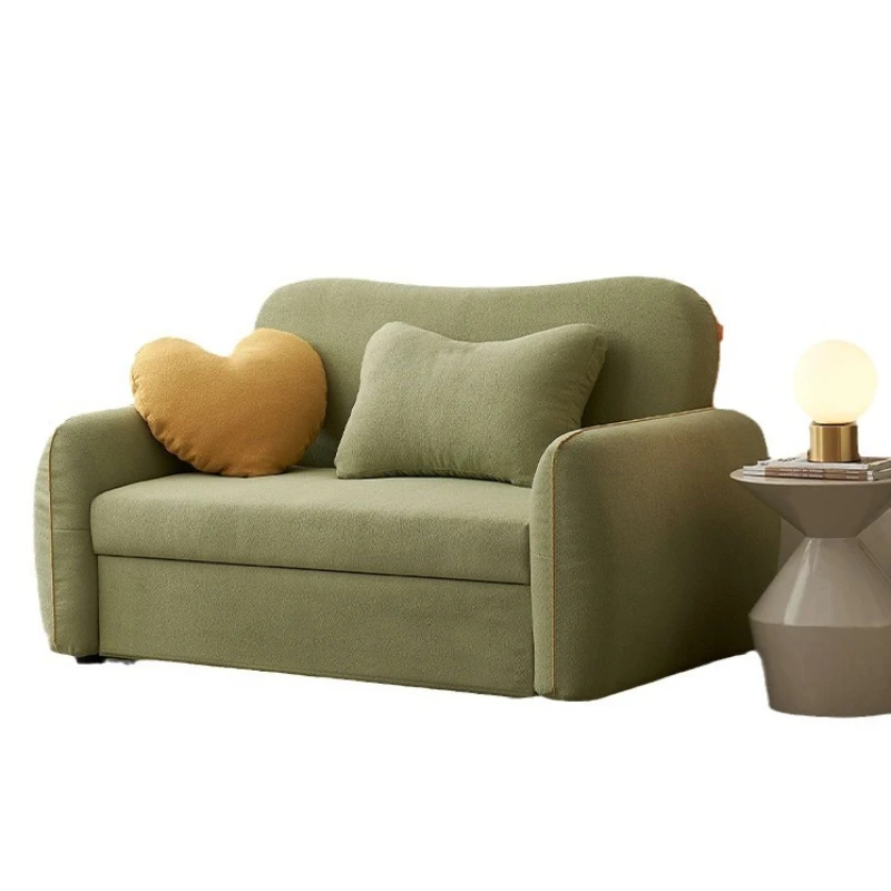 

Technology flannel multi-functional sofa bed, foldable household small apartment sofa