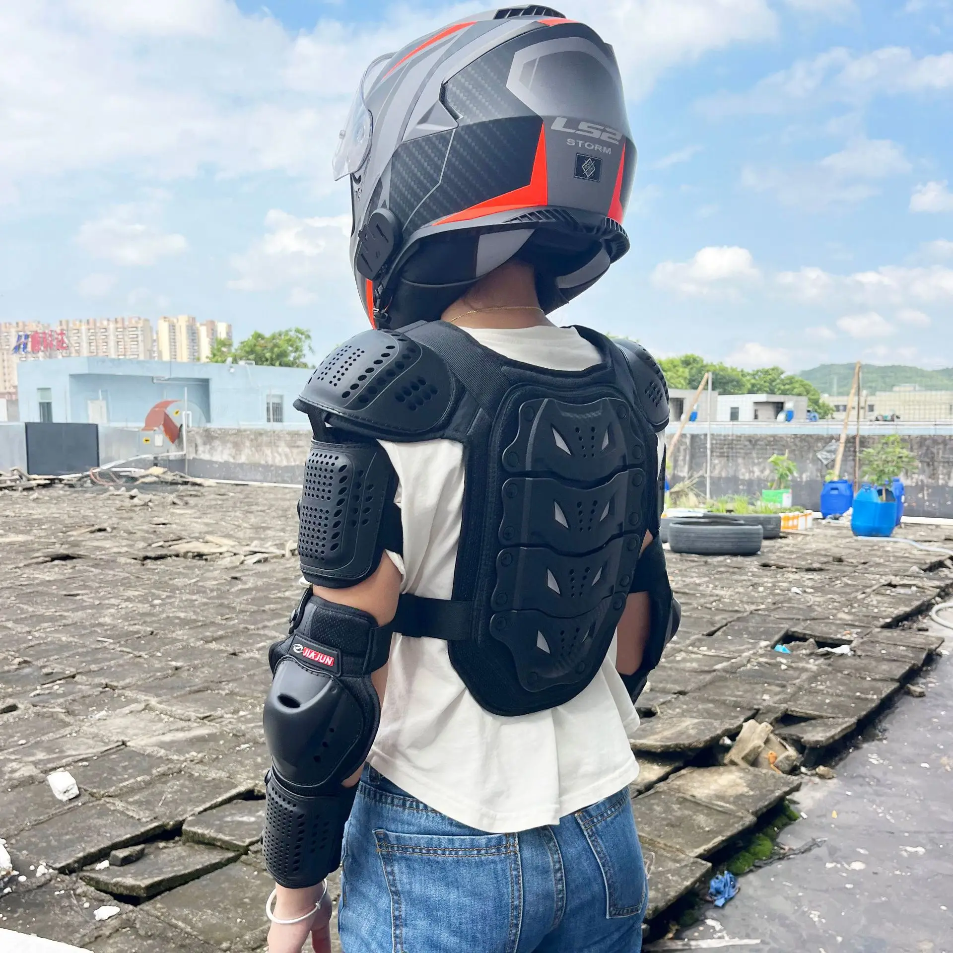 オートバイ青少年用保護具 ローラースケートプーリー保護具 ア - Motorcycle Gear Youth のレビューと価格