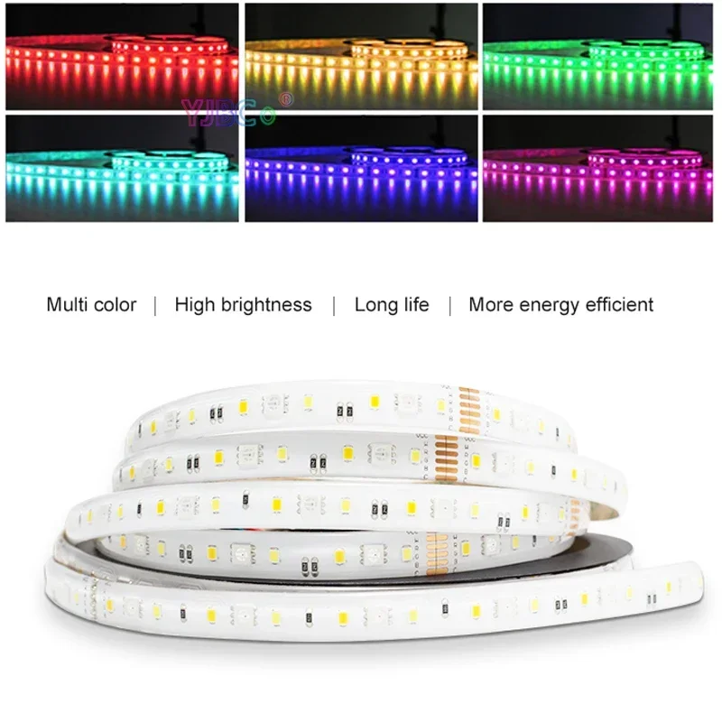 GLEDOPTO 5M RGB+CCT LED Strip Light 24V RGB WW/CW IP65 Waterproof IP20 Not Waterproof RGB Lights tape SMD 5050 SMD 2835