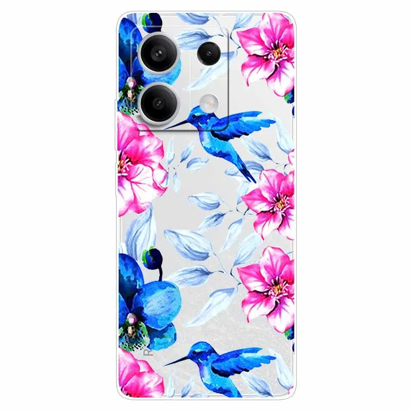 For Redmi Note 13 Pro 5G Case Clear TPU Soft Silicon Covers for Xiaomi Redmi Note 13 5G Global Phone Cases Note13 5G Transparent