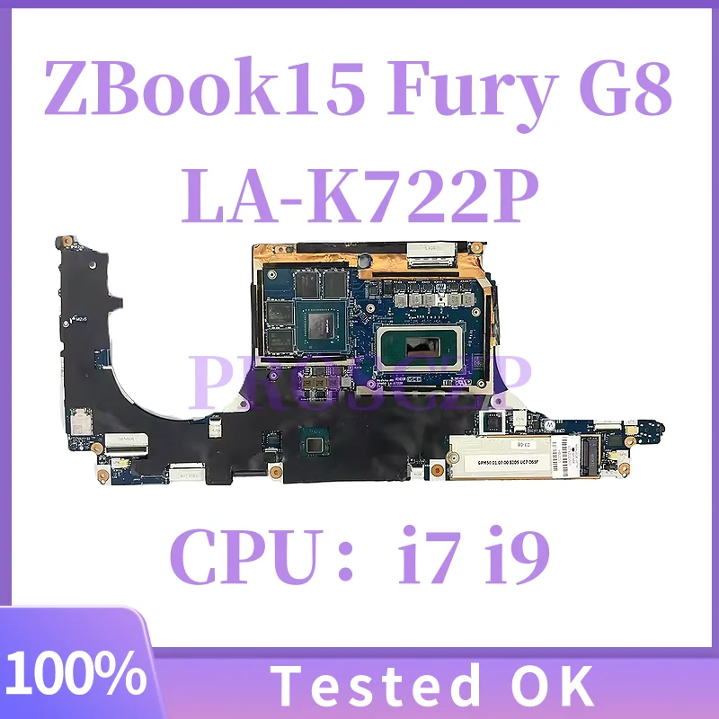 

LA-K722P LAPTOP MOTHERBOARD M74222-001 FOR HP ZBook15 Fury G8 WITH I9-11950 T1200 4GB Fully Tested and Works