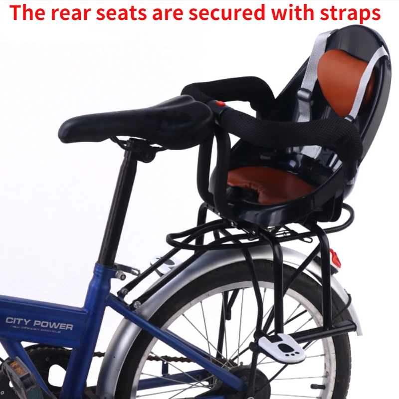 Electric Bicycle Children\'s Front and Rear Dual-use Seat Bicycle Rear Seat Baby Safety Seat Bike Back Seat Electric Scooter Seat