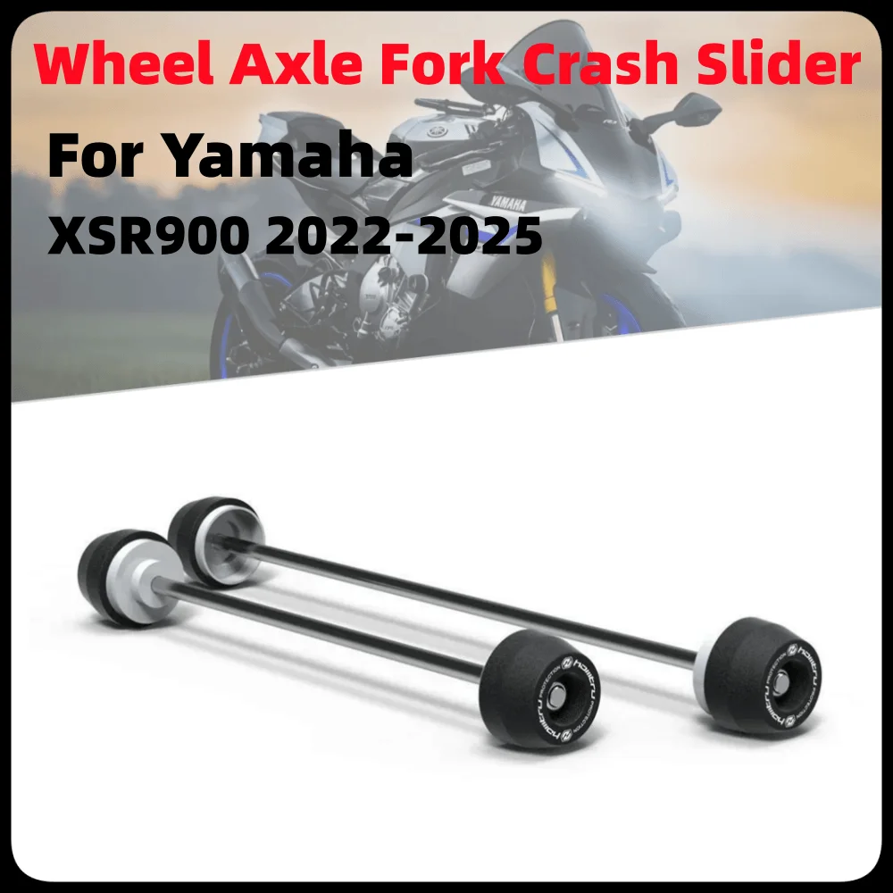 

For Yamaha XSR900 2022-2025 Front Rear Wheel Axle Fork Crash Slider XSR 900 Motorcycle Accessories Stand Screw Swingarm Spools