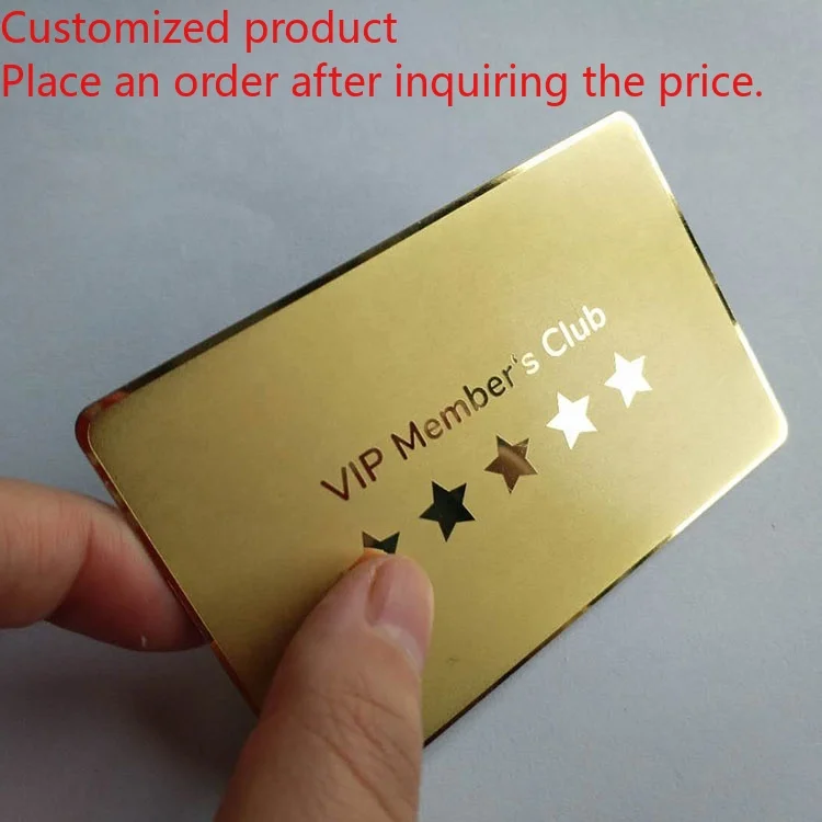 

Customized query Hot Sale Low MOQ Free Design Custom Embossed Logo UV Digital Printing Stainless Steel Metal Business Card for S