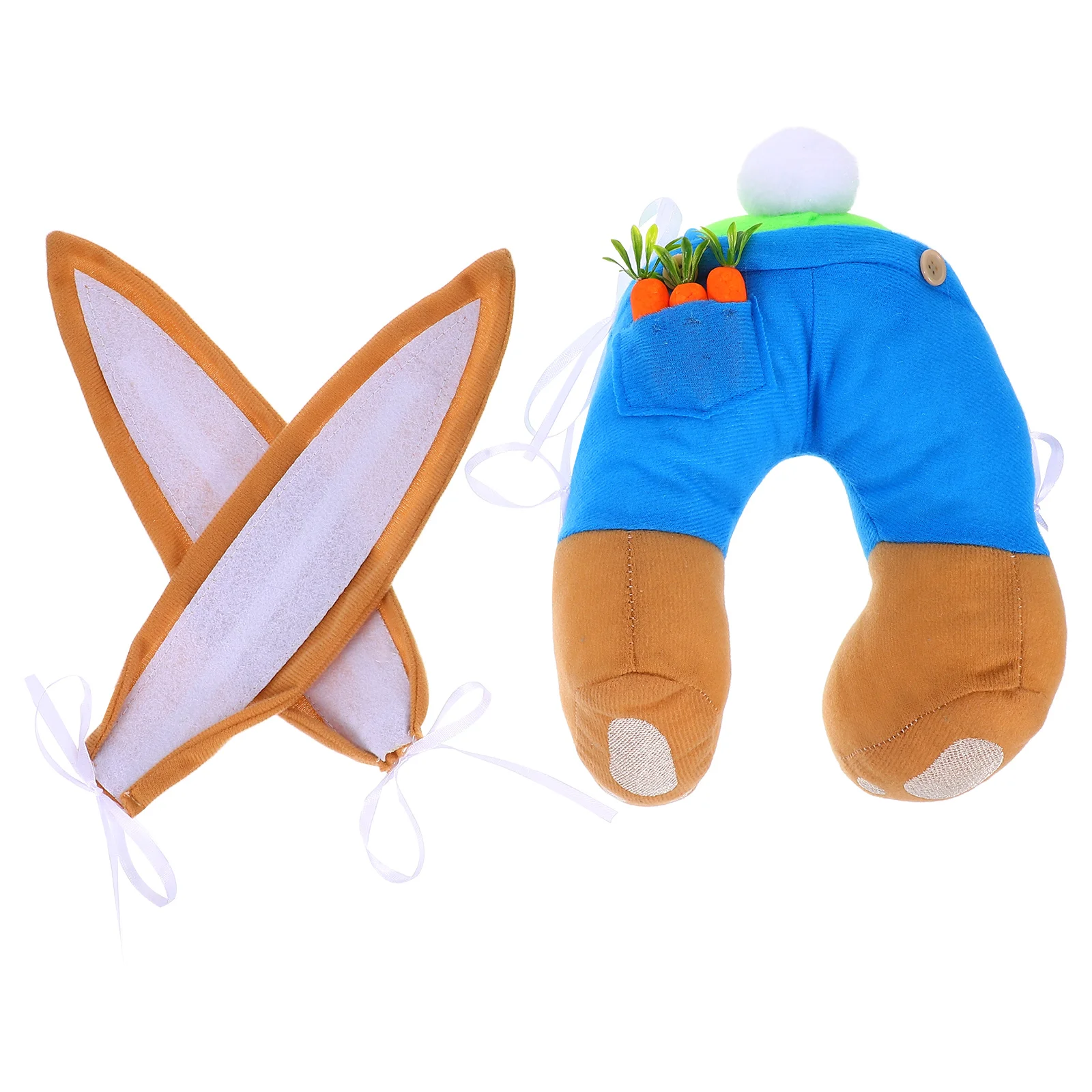 

Easter Wreath Spring Wreaths for Front Door Rabbit Ear Bunny Decorations Butt Craft Ears with Household