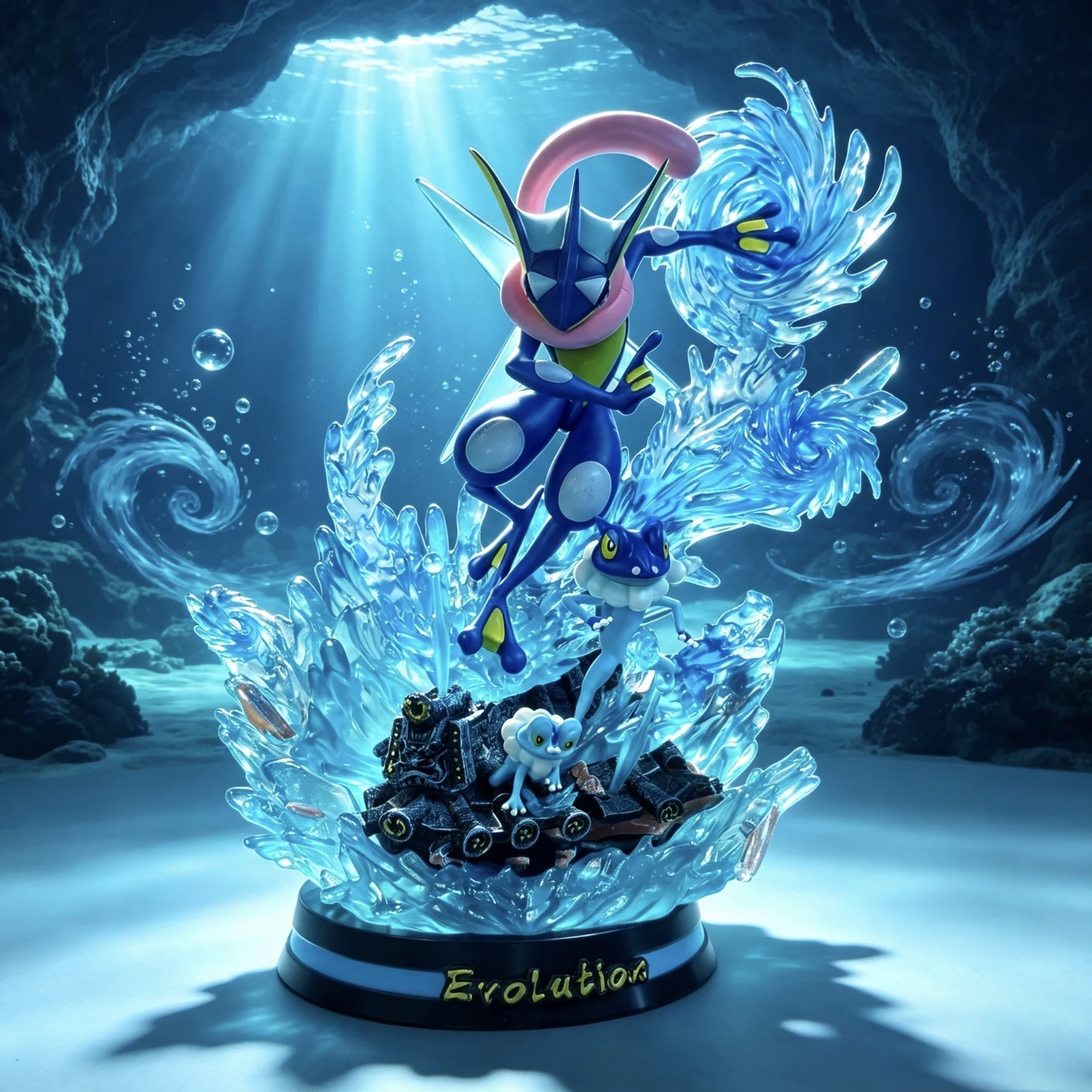32cm-125-inch-anime‌-greninja-action-figures-pvc-statue-desktop-ornamen-collection-statue-model-desktop-decoration-toys-gifts
