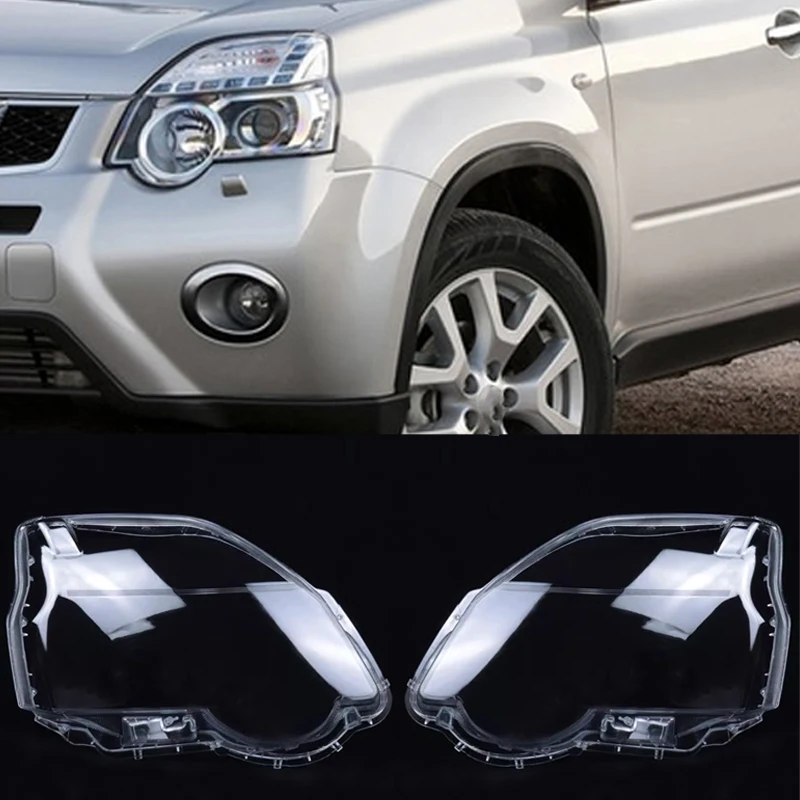 

For Nissan X-Trail 2011 2012 2013 Lampcover Headlight Cover Lens Glass Light Lamp Caps Headlamp Shell Transparent Lampshade