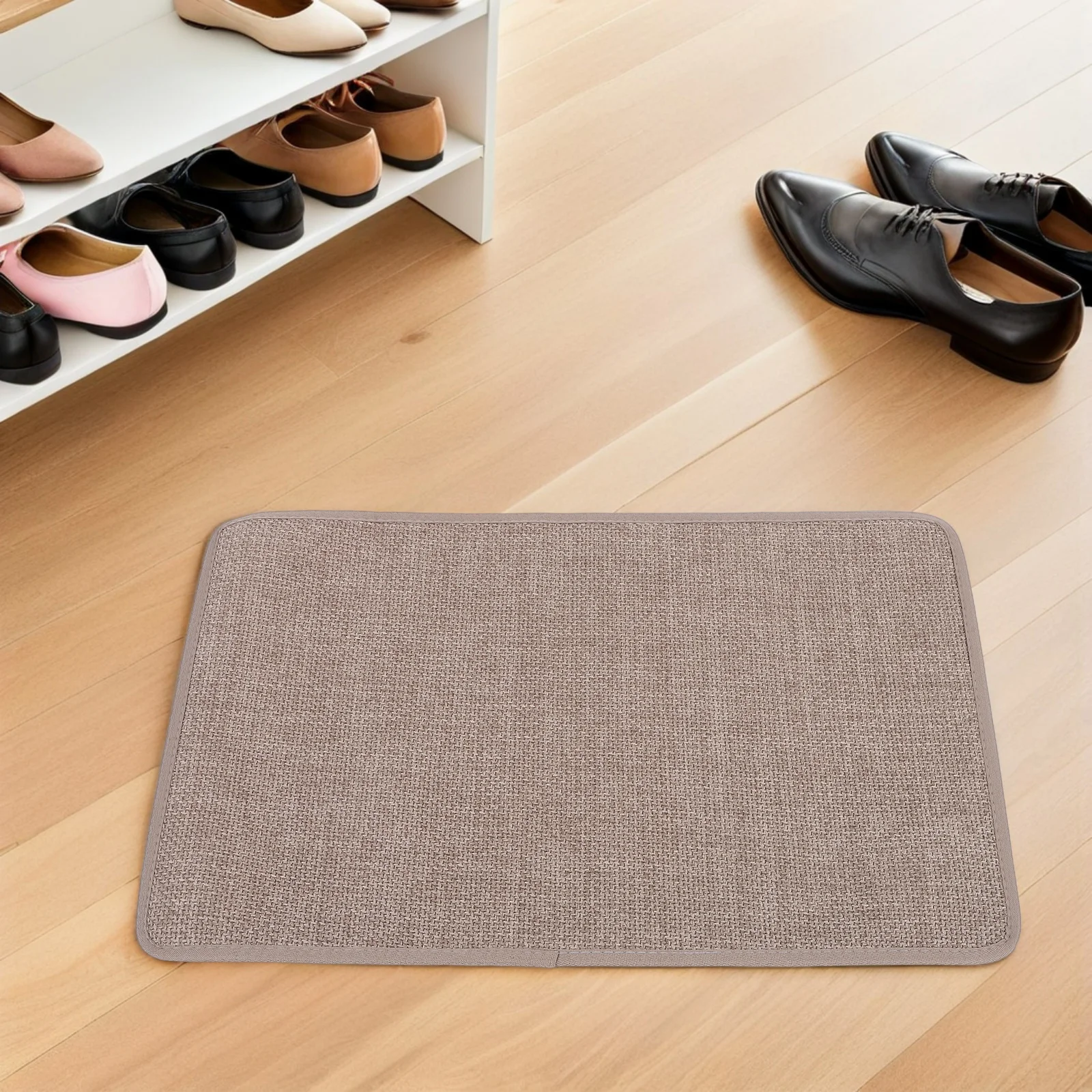

Quick-drying Anti-slip Bathroom Mat Absorbent Household Rug for Floor Blended Non