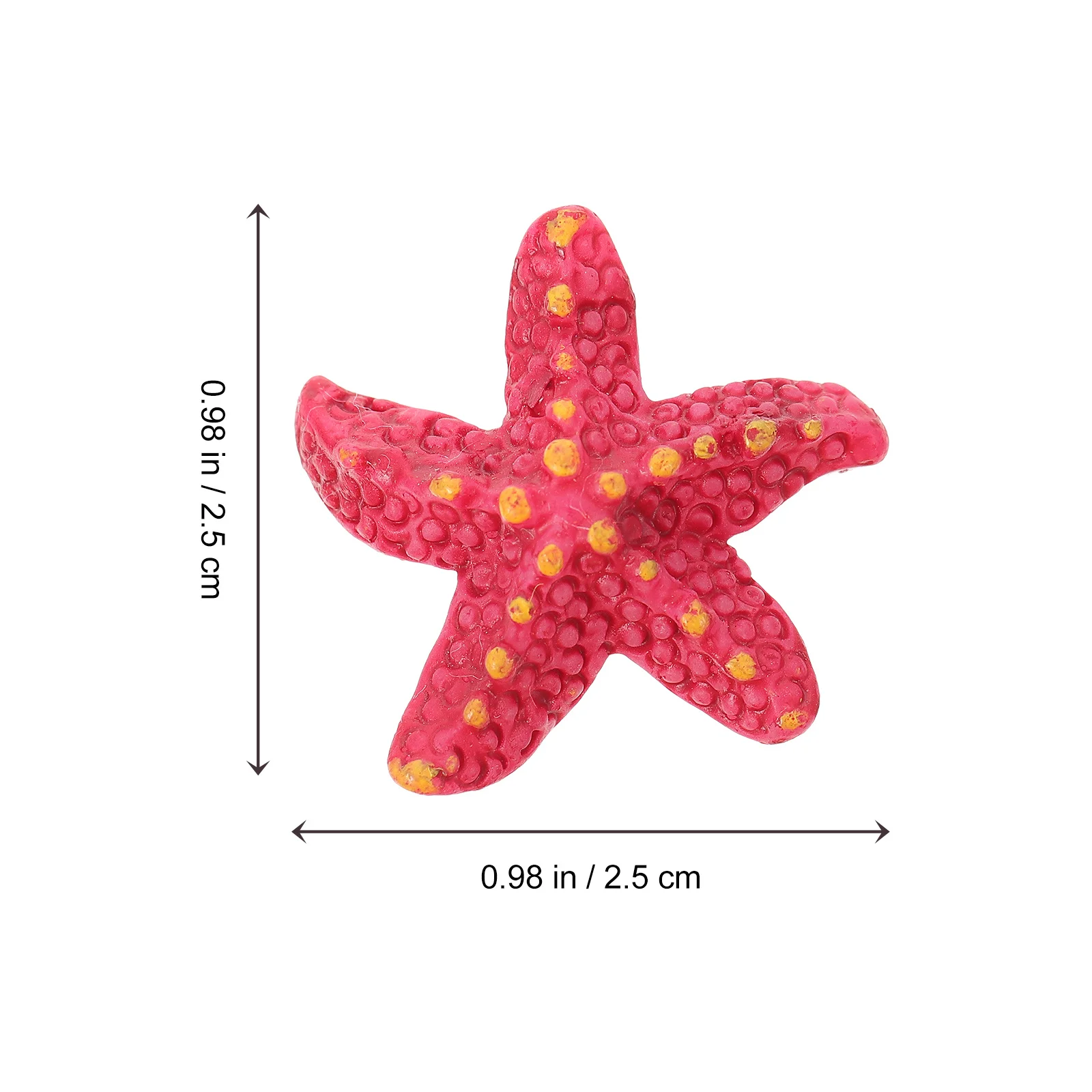 

10Pcs Resin Sea Stars Lifelike Design Pleasant Appearance Home Decor Adornment Sea Stars Ornament Micro Landscape Decors