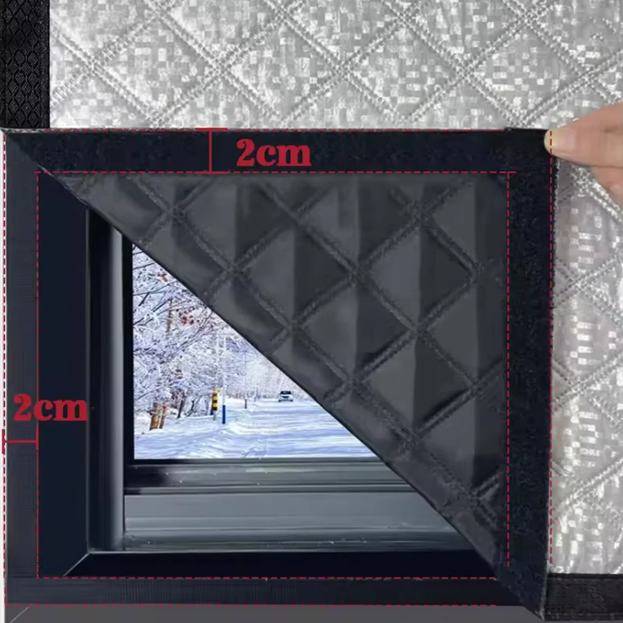 الستائر سميكة، معزولة للبرد، مقاومة للدفء، مقاومة للرياح، غير مثقوبة، تظليل، وتقليل الضوضاء