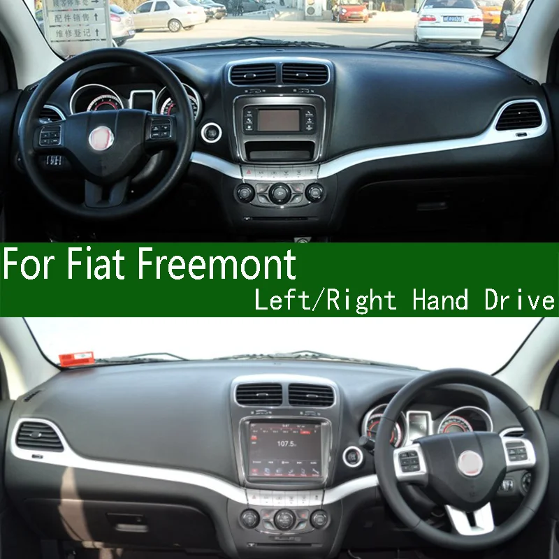For Fiat Freemont Dashmat Dashboard Cover Instrument Panel Sunscreen Pad Dash Mat Anti-Dirt Proof Ornaments